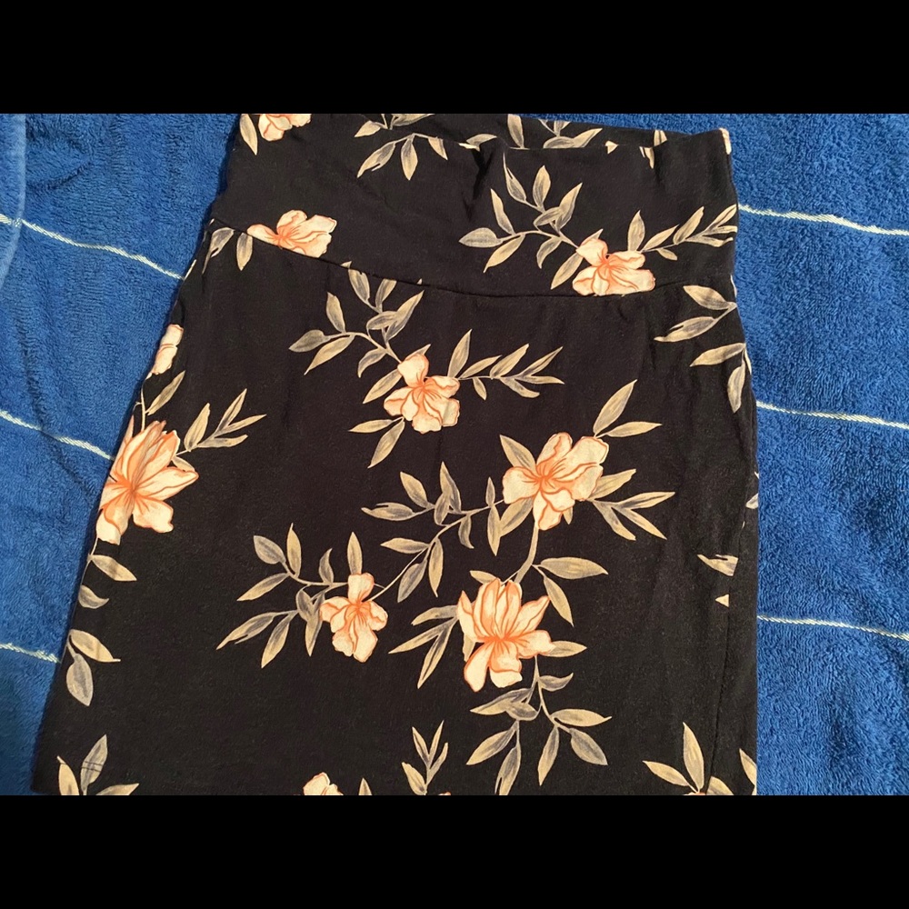 Blue flowered Pencil skirt from Charlotte Russe